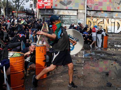 Las protestas en Santiago de Chile, el pasado 14 de noviembre. 