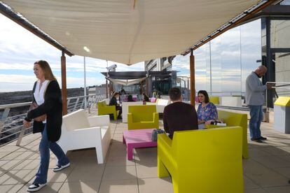 Terrace of the EUIPO facilities, in Alicante.