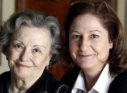 María Galiana y Rosario Pardo, ayer en Madrid.