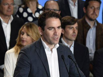  El secretario general del PP, Teodoro García Egea, en una convención del partido. 