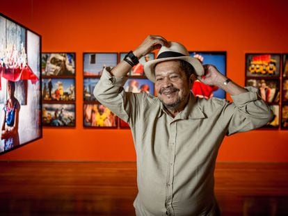 El fotógrafo Walter Firmo en una exposición de su obra en el Instituto Moreira Salles de São Paulo, el 2 de mayo de 2022.