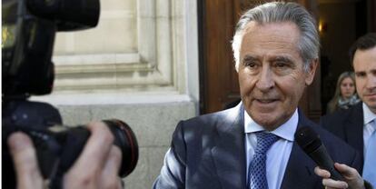 El expresidente de Caja Madrid Miguel Blesa ste jueves en Madrid.