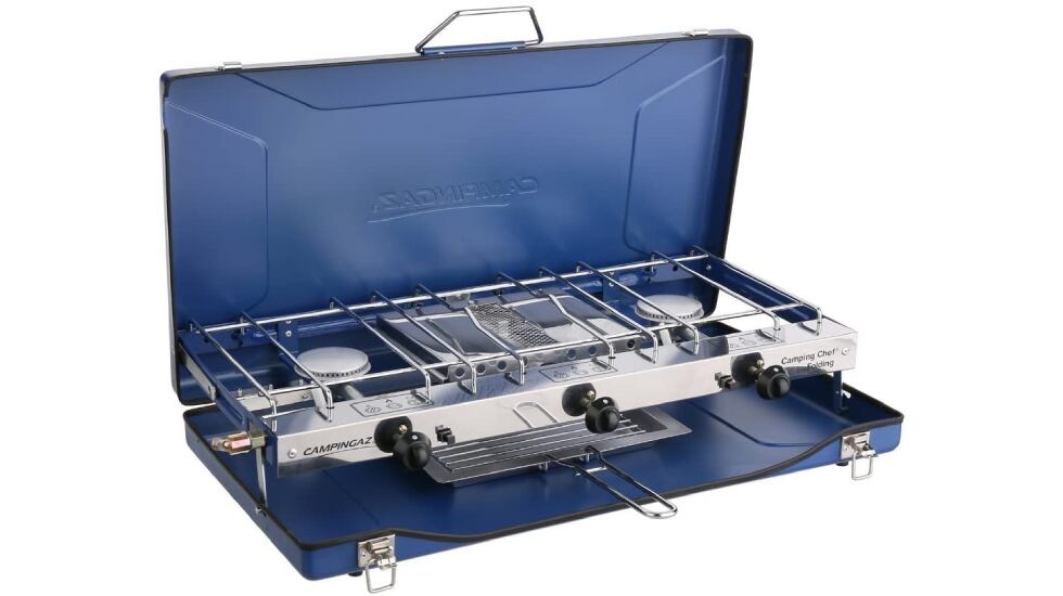 VANZACK - Hornillo De Gas Portátil Para Camping, Butano, Estufa Resistente Al Viento, Ideal Senderismo Y Picnic
