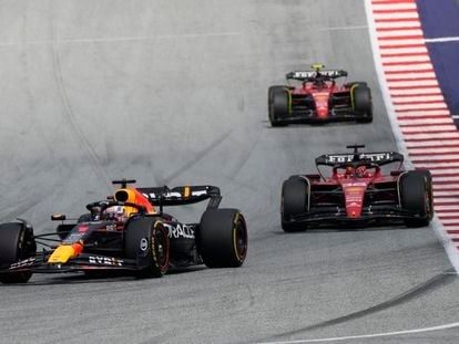 Verstappen, por delante de Leclerc y Sainz en el GP de Austria de Fórmula 1.