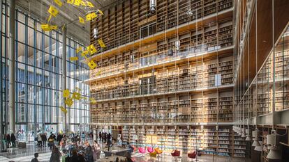 La biblioteca del Stavros Niarchos Foundation Cultural Center, en Atenas.