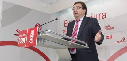 El líder del PSOE de Extremadura, Guillermo Fernández Vara.