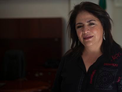 Fabiola Alanís, titular de la Comisión Nacional para Prevenir y Erradicar la Violencia contra las Mujeres (Conavim), en 2020.