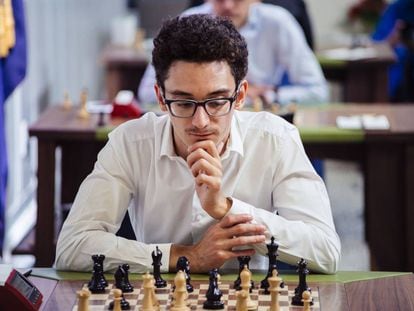 Fabiano Caruana, durante la Copa Sinquefield 2019 en San Luis (Misuri, EEUU)