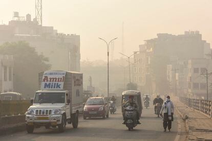 Polución sobre la ciudad india de Amritsar, el 30 de noviembre.