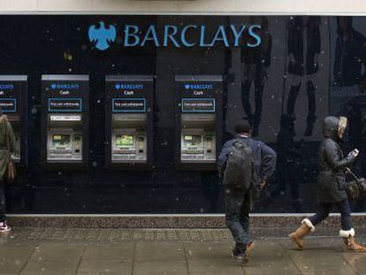 Cajeros de Barclays en Londres