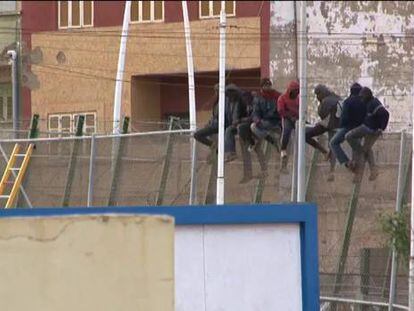 35 subsaharianos entran en Melilla tras saltar la valla fronteriza