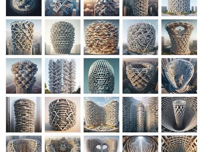 Las 25 imágenes que el arquitecto Guillermo Taberner Llácer ha generado con Dall·e3 de OpenAI para ampliar su imaginario.