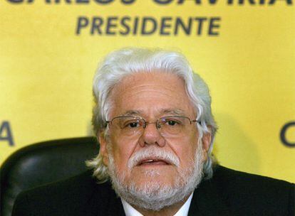 Carlos Gaviria, candidato en la campaña de las elecciones presidenciales de 2006