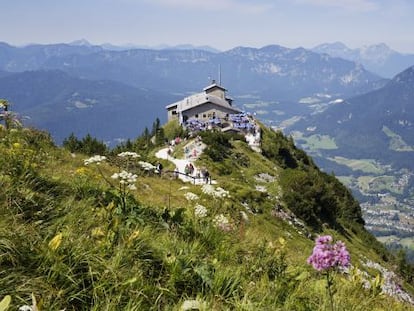 Vista del Nido de &Aacute;guila, en un gran saliente del pico Hoher G&ouml;ll, en Berchtesgaden (Alemania).