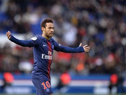 Neymar, durant un partit amb el PSG.