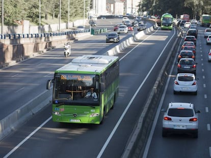 Autobús interurbano de la Comunidad de Madrid.