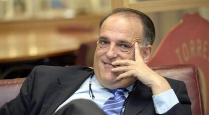Javier Tebas, presidente de la Liga de Fútbol Profesional