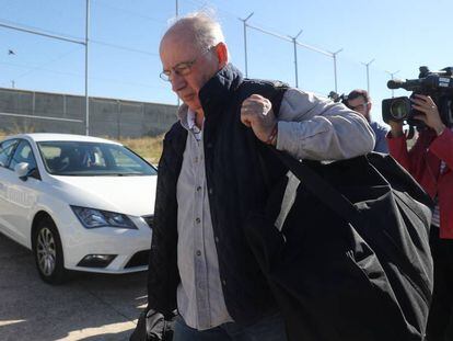 El expresidente de Caja Madrid y Bankia Rodrigo Rato, a su llegada a la prisión madrileña de Soto del Real, el pasado octubre. 