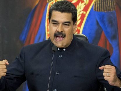 El presidente venezolano, Nicol&aacute;s Maduro, esta semana. 