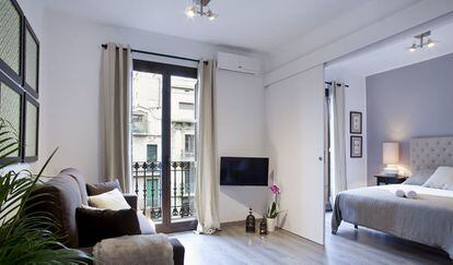 Oferta de un apartamento tur&iacute;stico de Airbnb en Barcelona.