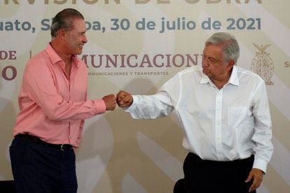 Andrés Manuel López Obrador, with the still governor of Sinaloa, Quirino Ordaz