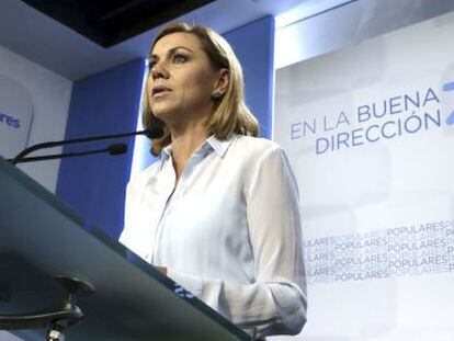 La secretaria general del PP, Mar&iacute;a Dolores de Cospedal.