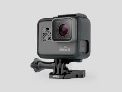 La nueva GoPro Hero6 Black ofrece vídeo Full HD en cámara súper lenta.