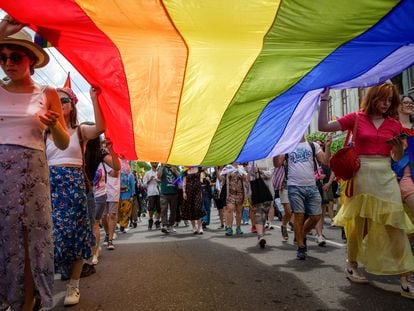 Celebración del Orgullo LGTBQI en Chisinau (Moldavia), el 18 de junio de 2023.
