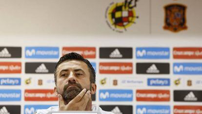 Panucci, en la rueda de prensa del jueves.