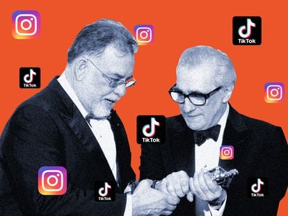 Martin Scorsese, un 'tiktoker' inesperado a sus 81 años, con Francis Ford Coppola, que a sus 84 es muy activo en Instagram.