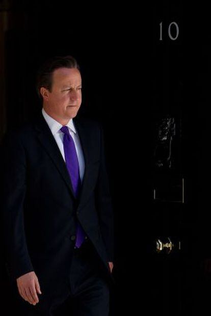 El primer ministro británico, David Cameron, ayer en Londres.