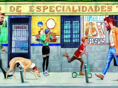 Una de las ilustraciones que Fernando Vicente ha hecho para 'Retablo'.