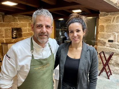 The chef Miguel González and his wife, Laura Novoa, head of the room.