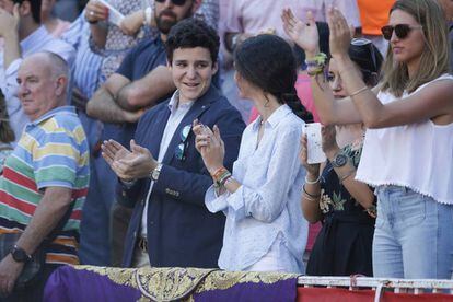 Felipe y Victoria Marichalar, el domingo en Las Ventas.