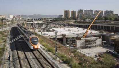 Obras de estación de La Sagrera
