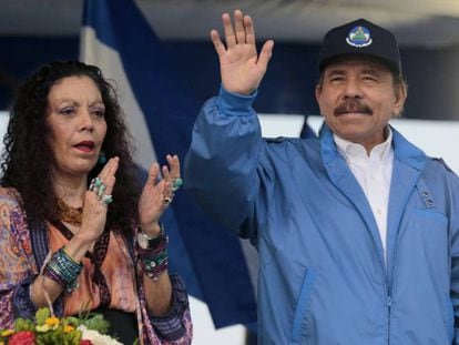 El presidente Ortega y la vicepresidenta Murillo. 