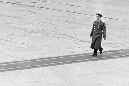 Imágen de la exposición audiovisual <i>Yuri Gagarin. 50 años. El primer hombre en el espacio. </i>