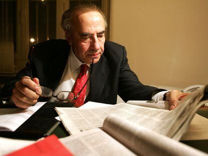 Gregorio Peces-Barba, durante una entrevista en el año 2005 para el diario EL PAÍS.