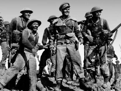 Un fotograma de 'Las rates del desert', amb Richard Burton (centre) com una d'elles.