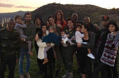La familia Kardashian en Acción de Gracias.
