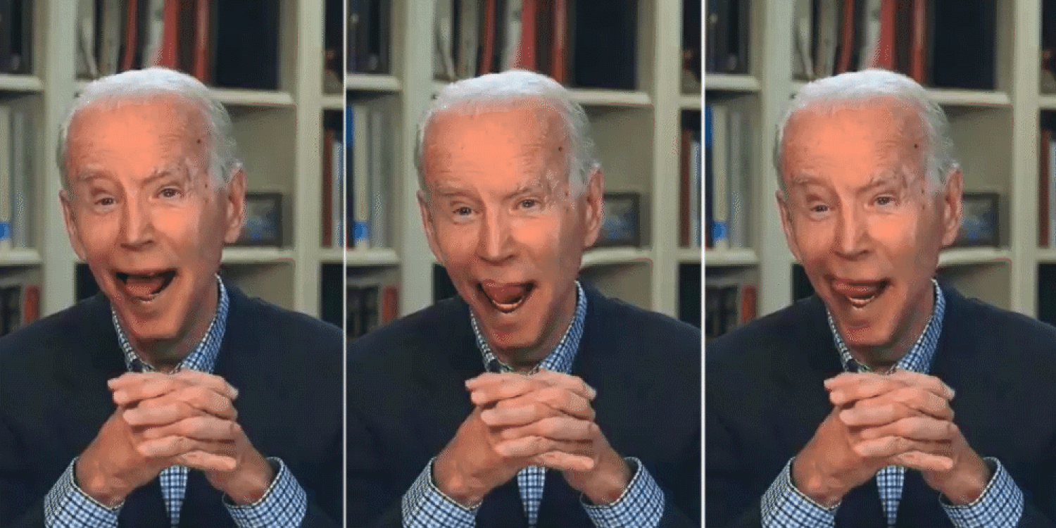 Vídeo manipulado no qual Joe Biden mostra a língua viralizou no Twitter e foi republicado por Donald Trump