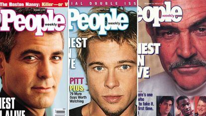 George Clooney, Brad Pitt y Sean Connery, algunos de los hombres más sexies de 'People'.