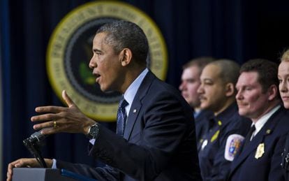 El presidente Barack Obama durante una intervenci&oacute;n en Washington este martes.
