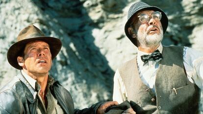 Harrison Ford y Sean Connery en 'Indiana Jones y la última cruzada' (1989), de Steven Spielberg.