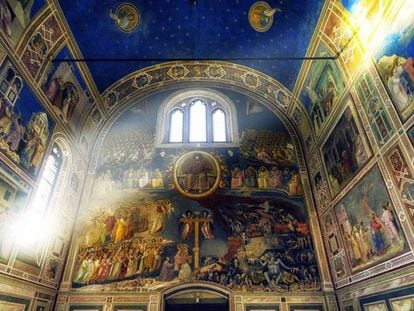 Los brillantes frescos que cubren la bóveda de la capilla de los Scrovegni en Padua están considerados la obra cumbre del artista toscano Giotto di Bondone