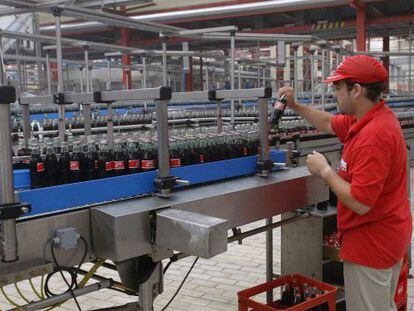 Planta embotelladora de Coca-Cola en Fuenlabrada (Madrid).