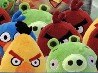 Muñecos de Angry Birds.
