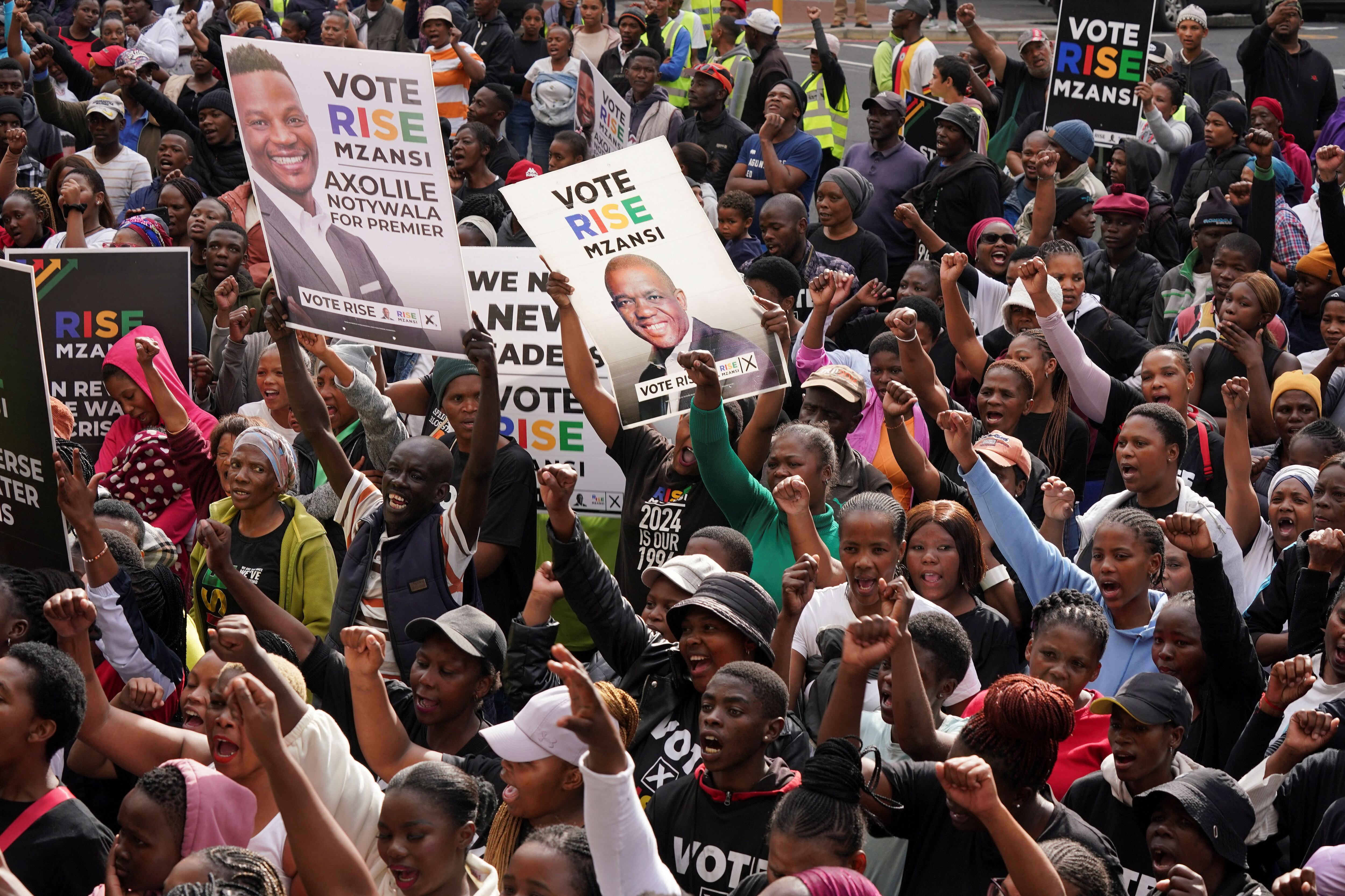 Los herederos de Mandela enfrentan su mayor prueba en las elecciones de Sudáfrica