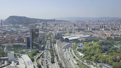 Panorámica de Barcelona desde la Ronda Litoral