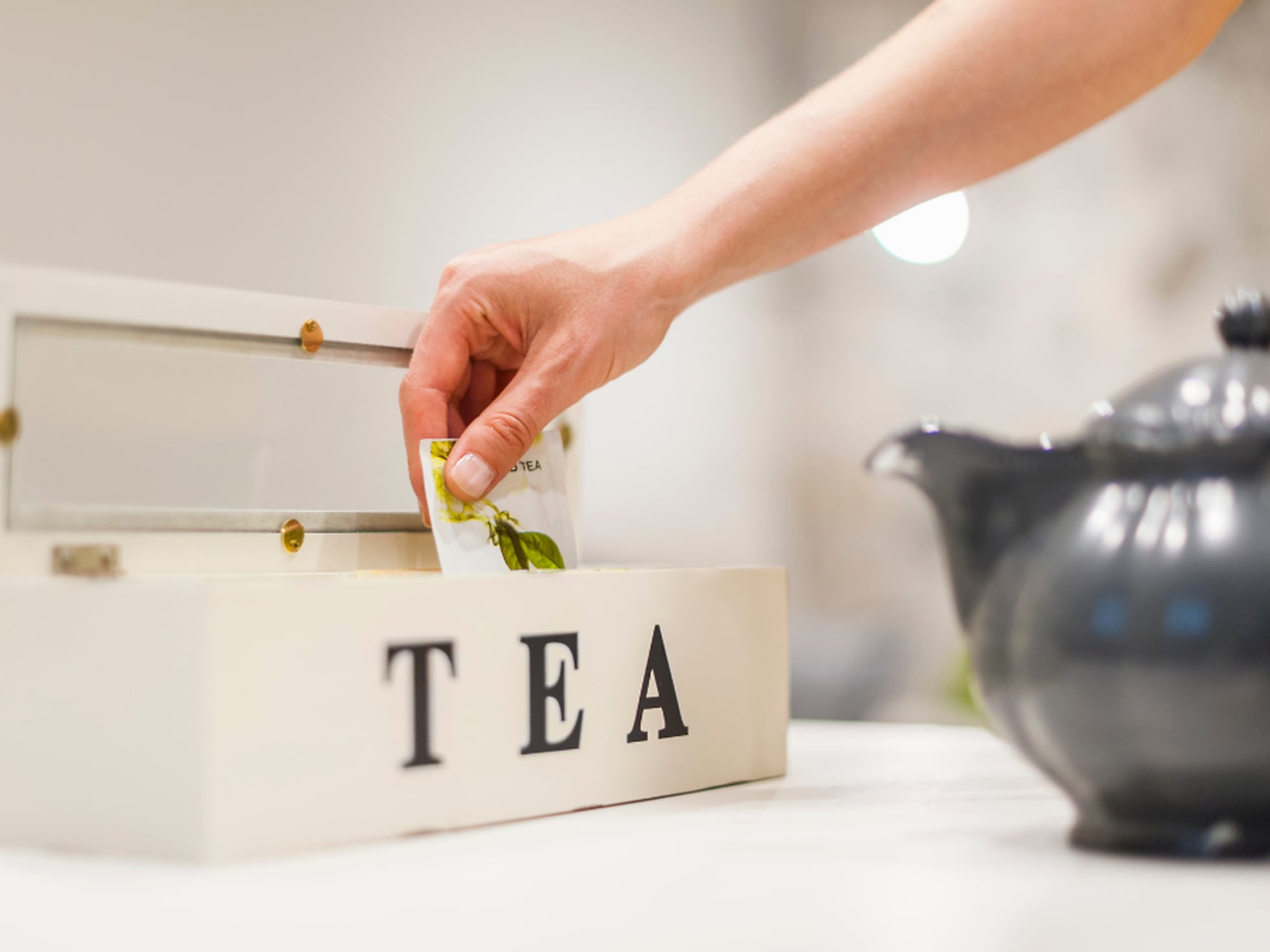 Caja de infusiones para publicidad